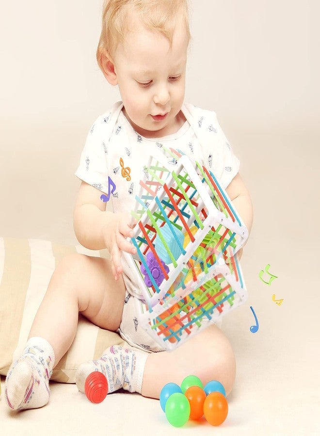 Dorytoys Dorytoy Montessori Sensory Shape Toys for Toddlers 1-3 Years Textured Tactile Blocks & Balls Set Early Learning Shape Recognition Toy for Babies Soft Grip Sensory Development Educational Toy for Kids - Image 3