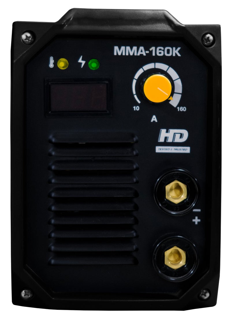 أتش دي آلة لحام الـ MMA 10-160A AC/DC | تعمل على الحديد والفولاذ المقاوم للصدأ | HD | MMA160k | 1.6 إلى 4.0 إلكترود  - Image 3