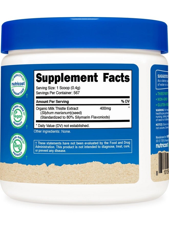Nutricost Organic Milk Thistle (Silybum Marianum) 8 oz per Container (Unflavored) - Non-GMO, Gluten-Free - Image 5