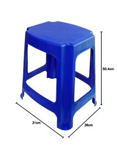 NILKAMAL nilkamal plastic standard stool, set of 2 - bright blue  - Image 2
