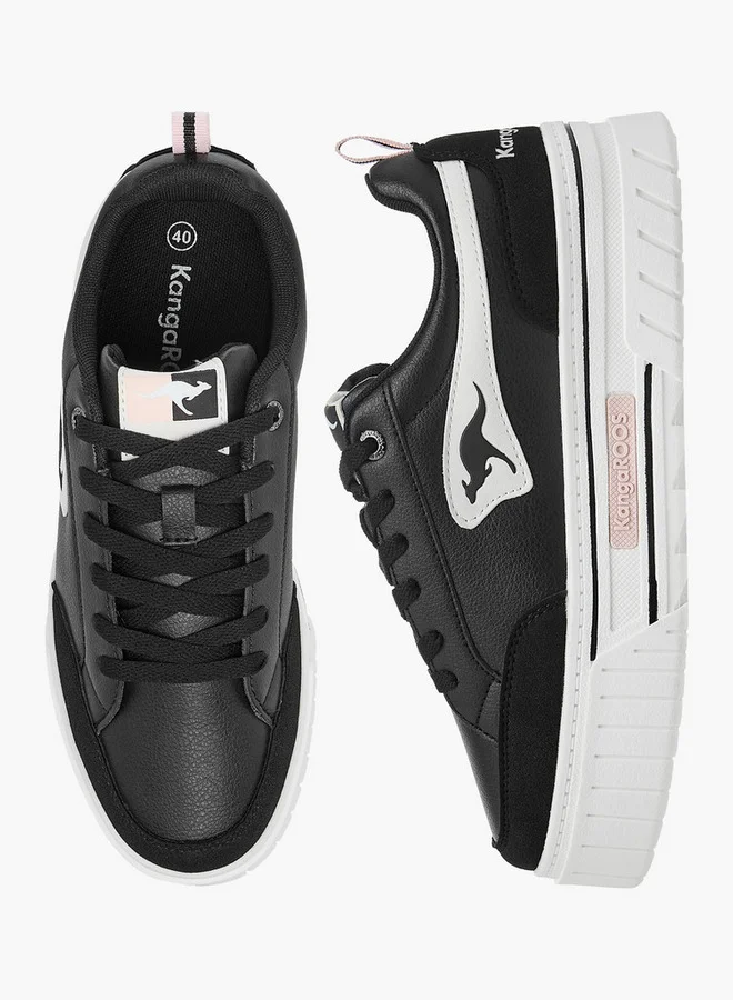 kangaROOS Women's Panelled Lace-Up Sports Shoes