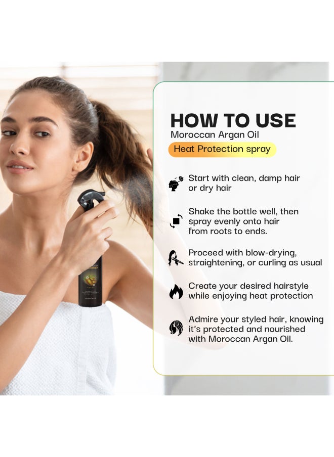 Couture Hair Pro Heat Protection Serum Infused With Biotin, Keratin And Argan Oil - Sulfate, Paraben Free - 150 ML  - Image 4