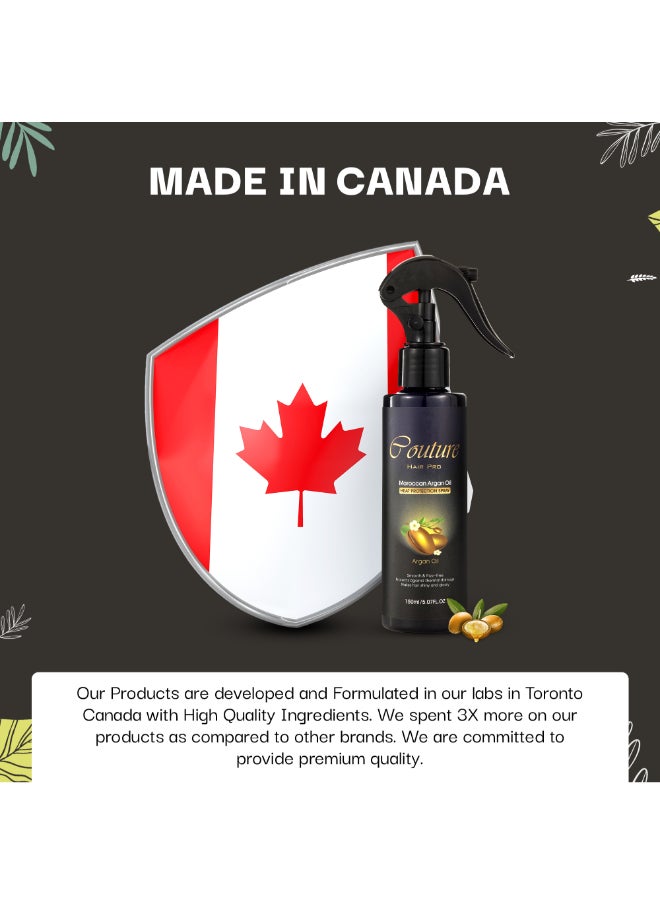 Couture Hair Pro Heat Protection Serum Infused With Biotin, Keratin And Argan Oil - Sulfate, Paraben Free - 150 ML  - Image 5