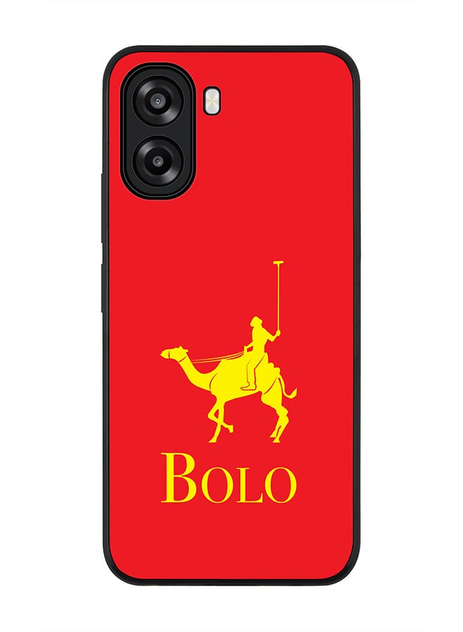 Stylizedd For Oppo A6t 5G / A6t 4G Case,Slim fit Camera Protection, Shockproof Thin Phone cover  - BOLO Red - Image 1