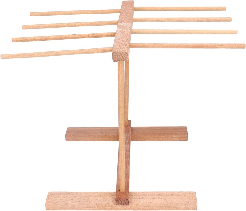 Pasta Rack, Wooden Noodle Drying Rack, Foldable Noodle Stand, Non Slip Noodle Pressing Machine with Foldable Design Pasta Dryer Pasta Board for Homemade Noodle Spaghetti - Image 1