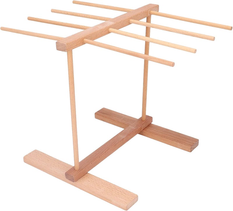 Pasta Rack, Wooden Noodle Drying Rack, Foldable Noodle Stand, Non Slip Noodle Pressing Machine with Foldable Design Pasta Dryer Pasta Board for Homemade Noodle Spaghetti - Image 5