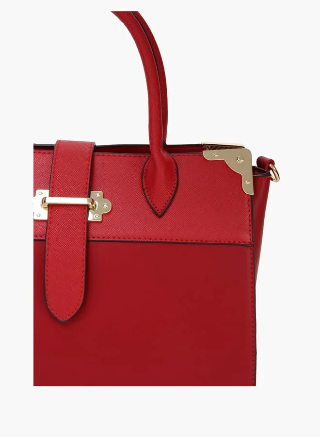 ELLE Women Satchel Bag with Belt Closure