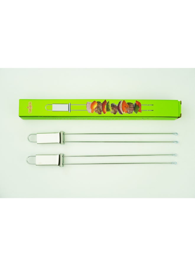 جويوس سيخ مزدوج الشوكة عالي الجودة فضي 33 سم 33042 - Image 1