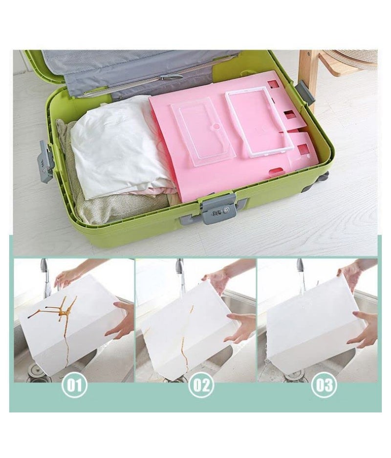 BLAPOXE Shoe Box Plastic Storage Box Drawer Divider Storage Box Stackable Foldable Shoe Organizer For Home Entryway Closet Office More Pack Of 8 Multicolor - Image 3