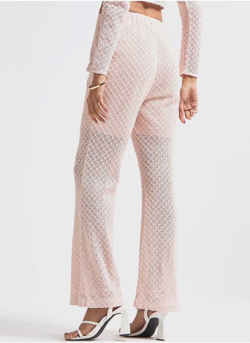 FAV - Flared High Waist Pants - Image 1