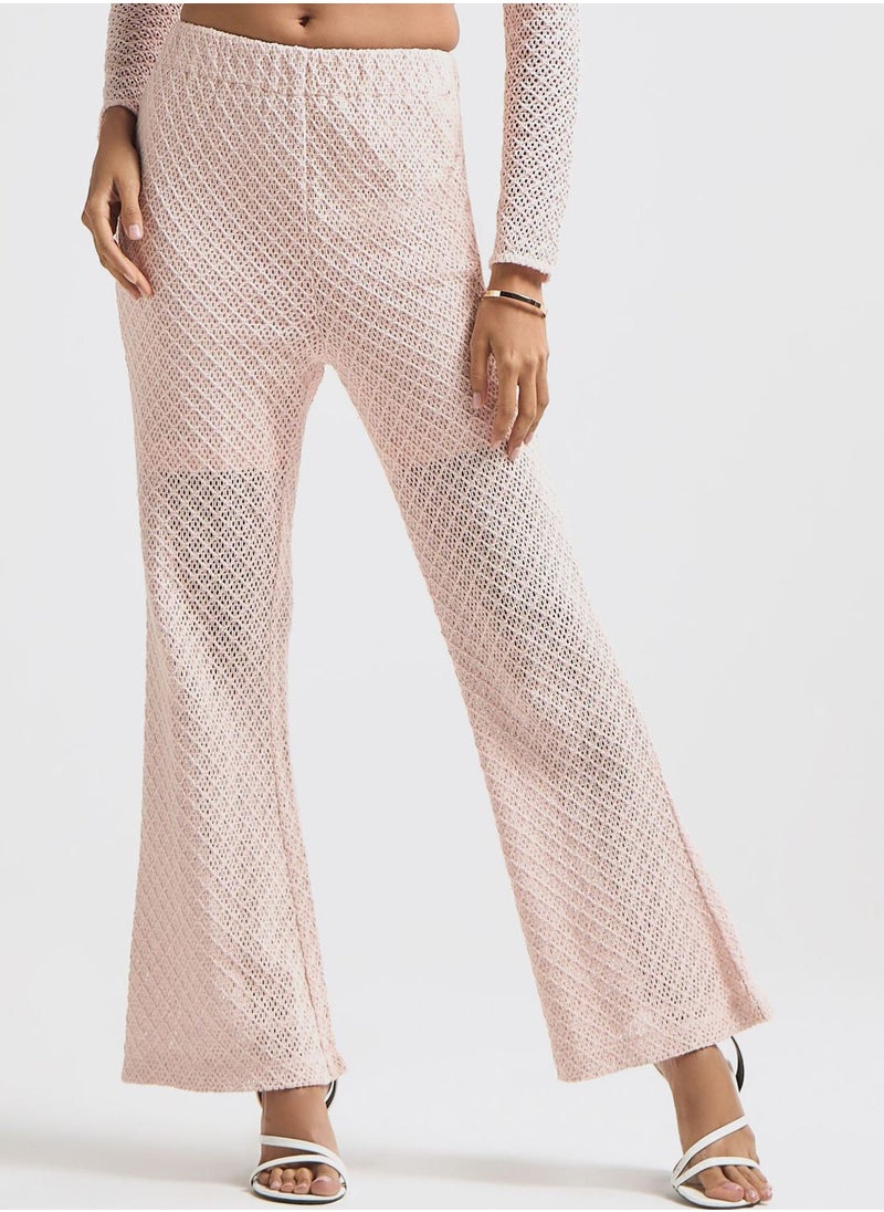 FAV - Flared High Waist Pants - Image 1