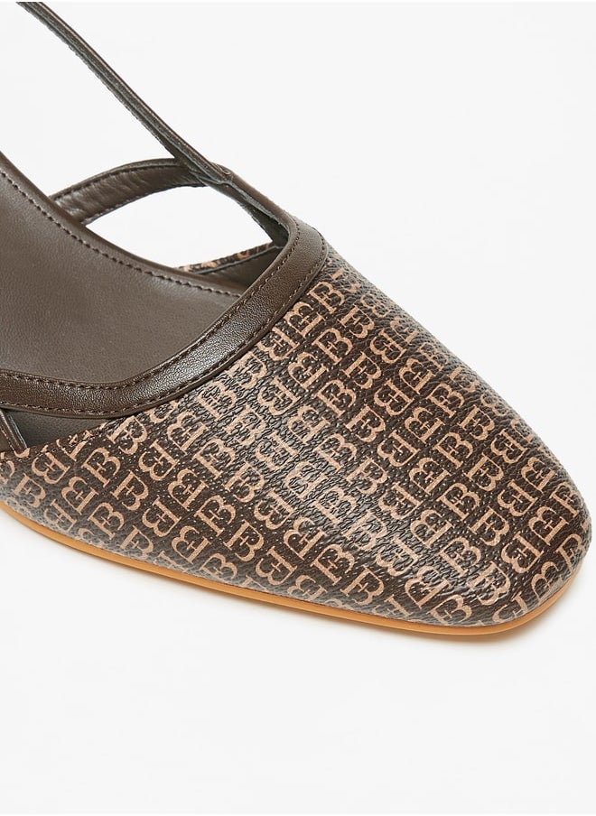 Flora Bella By Shoexpress - Women's Printed Block Heel Sandals With Buckle Closure - Image 1