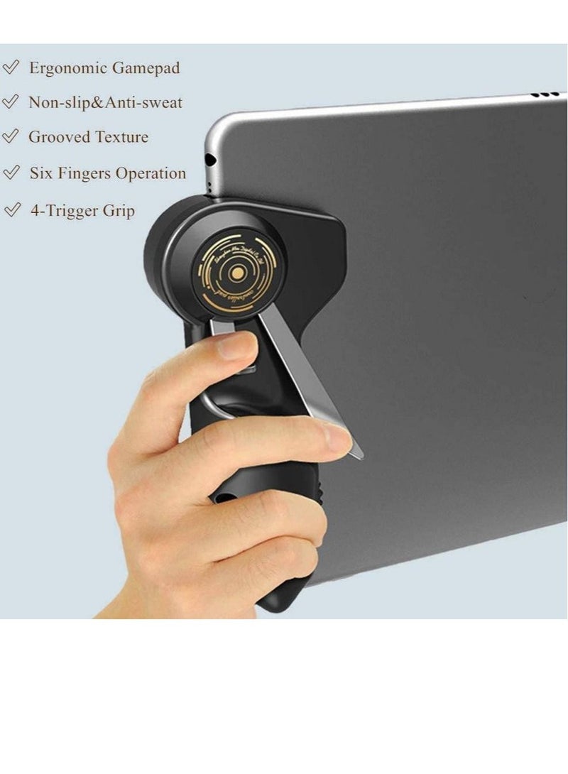 GENNEXT Gaming Triggers for iPad Tablet Mobile Game Accessories Six Finger Gamepad Aim Button Gamepad for PUBG Fortnite Call of Duty Mobile Game PUBG Triggers - Image 3