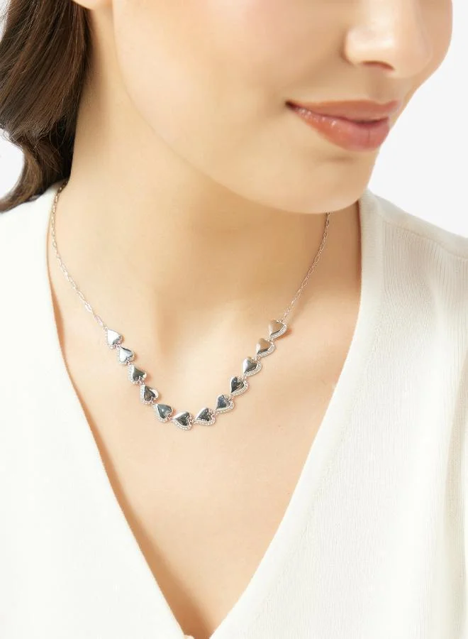 Guess  Multi Hearts Chain Necklace for Women | Best Price UAE