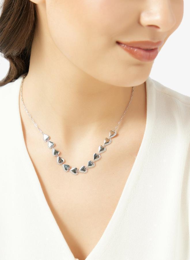 GUESS Multi Hearts Chain Necklace - Image 4
