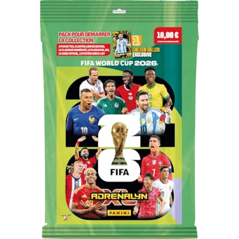 Adrenalyn XL FIFA World Cup 2026 لعبة بطاقات التداول الرسمية لكرة القدم القابلة للتجميع - حزمة المبتدئين - Image 1