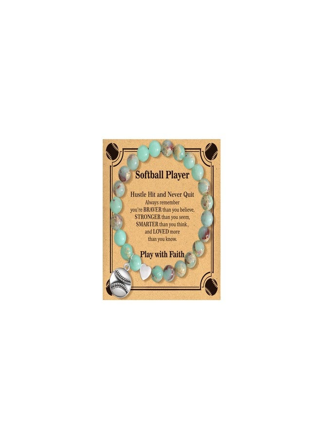 BAYLAY Softball Gifts for Teen Girls Women - Softball Bracelets Easter Basket Stuffers Accessories Stuff for Girls Birthday Gift Ideas Stocking Stuffers Softballs Senior Night Gifts - Image 1