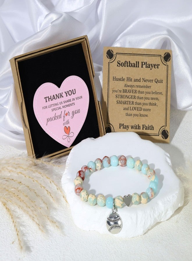 BAYLAY Softball Gifts for Teen Girls Women - Softball Bracelets Easter Basket Stuffers Accessories Stuff for Girls Birthday Gift Ideas Stocking Stuffers Softballs Senior Night Gifts - Image 5