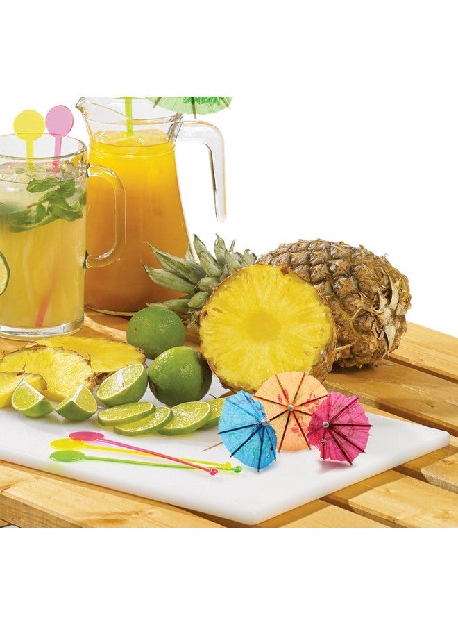 Rinkle Trendz - Cocktail Drink Umbrellas Colorful Paper Hawaiian Tropical Cocktail Parasol Umbrella Cupcake Topper for Party Supplies - Multi Color - Pack of 20 pcs - Image 2