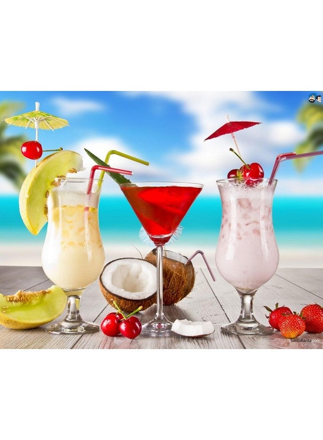 Rinkle Trendz - Cocktail Drink Umbrellas Colorful Paper Hawaiian Tropical Cocktail Parasol Umbrella Cupcake Topper for Party Supplies - Multi Color - Pack of 20 pcs - Image 4