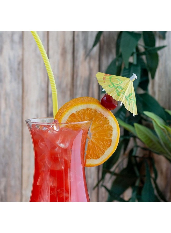 Rinkle Trendz - Cocktail Drink Umbrellas Colorful Paper Hawaiian Tropical Cocktail Parasol Umbrella Cupcake Topper for Party Supplies - Multi Color - Pack of 20 pcs - Image 5