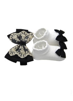 Bambimici - Aaliyah Socks & Cute Ribbon Big Bow Headband Set - Black - pzsku/ZAABD362C57BF9E85D27AZ/45/_/1735882623/64dadb75-9fb1-4b67-a9ed-18c1df9e2fdd