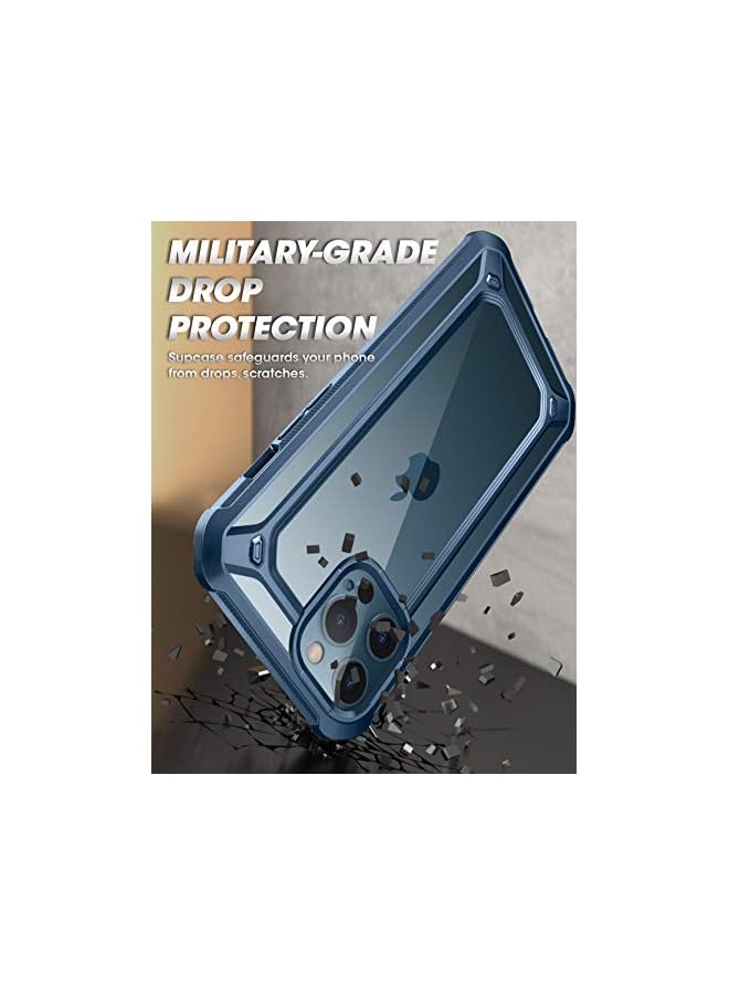 SupCase Unicorn Beetle EXO Series Case for iPhone 12 Pro Max (2020 Release) 6.7 Inch, Premium Hybrid Protective Clear Bumper Case(Aqua) - Image 3