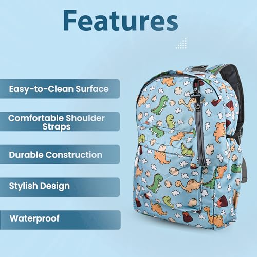 Myfav MY FAV 15L Digital Printed Backpack for Kids | 2 Compartment Lightweight Stylish Bag with Pouch & Bottle Pocket | Waterproof School, Tuition, Picnic & Casual Bag for Boys & Girls | Spacious & Durable - Image 2