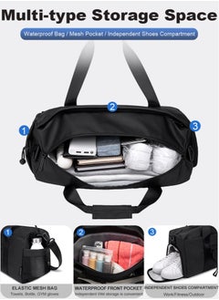 ARCTIC HUNTER Sport Duffle Bag, Large Gym Hand Bag with Shoes Compartment and Waterproof Pocket for Men  - Image 4