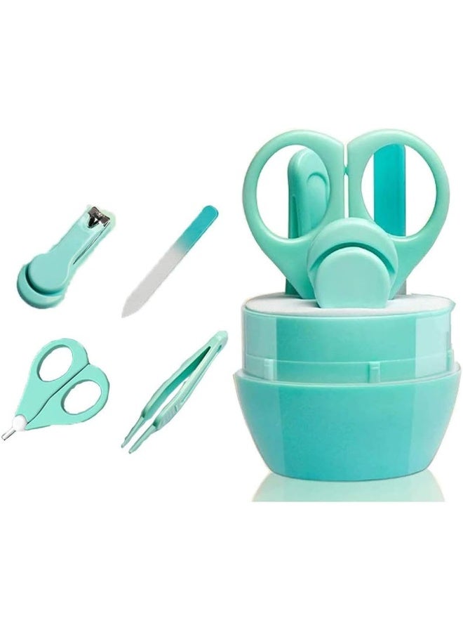 Emoly 4-in-1 Baby Grooming Kit, Premium Stainless Steel, Baby Nail Clippers, Scissor, File & Tweezer - Image 1