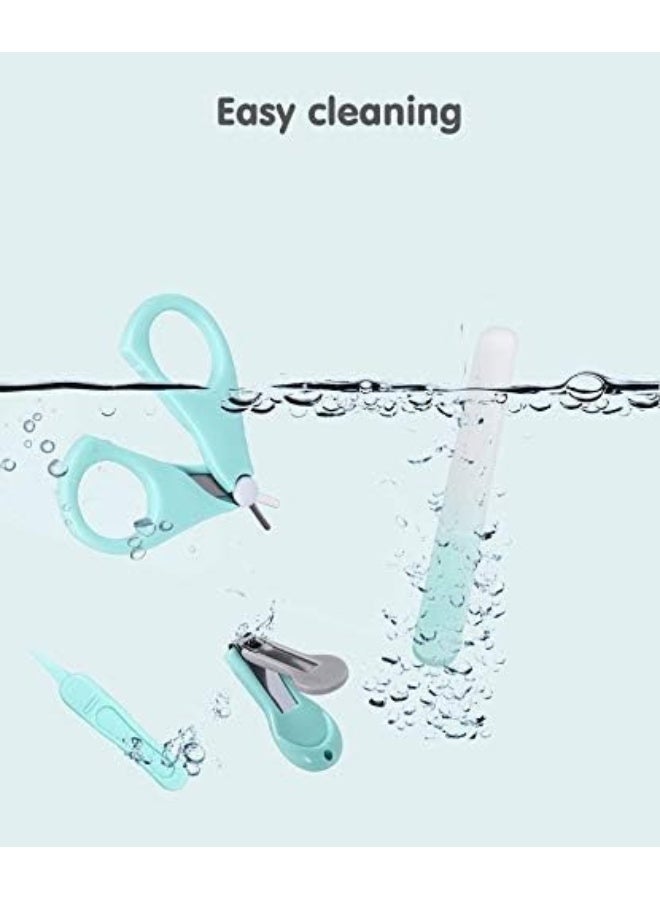 Emoly 4-in-1 Baby Grooming Kit, Premium Stainless Steel, Baby Nail Clippers, Scissor, File & Tweezer - Image 5