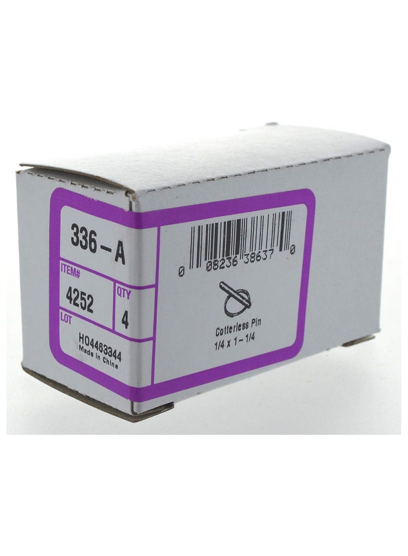 Hillman 4252 Cotterless Hitch Pins (1/4" Ring Diameter x 1-1/4" Length), Silver - Image 2