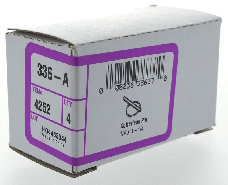 Hillman 4252 Cotterless Hitch Pins (1/4" Ring Diameter x 1-1/4" Length), Silver - Image 2