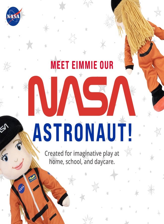 Playtime by Eimmie - 14' Eimmie NASA Astronaut Doll - Soft Plush Rag Doll for 2 Year Old Girls & Boys, Toddler & Infants - Washable Astronaut Toy - Image 3