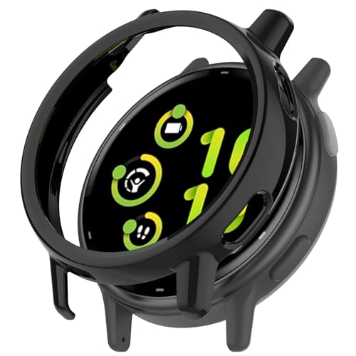 AWADUO Compatible with Garmin Vivoactive 5 PC Protective Case Cover Smartwatch Silicone Protective Case Cover Shell Soft and Durable Watch AccessoriesBlack - Image 3