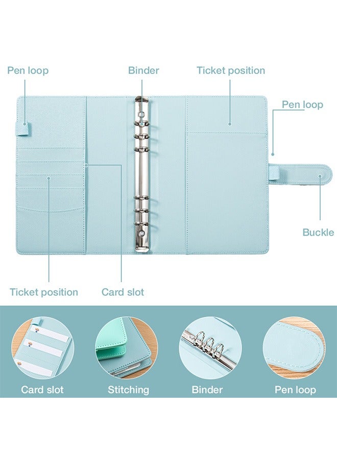 100 Envelope Challenge Binder, Easy and Fun Way to Save $5,050, Savings Challenges Budget Book Binder with Cash Envelopes for Budgeting Planner & Saving Money Blue - Image 3