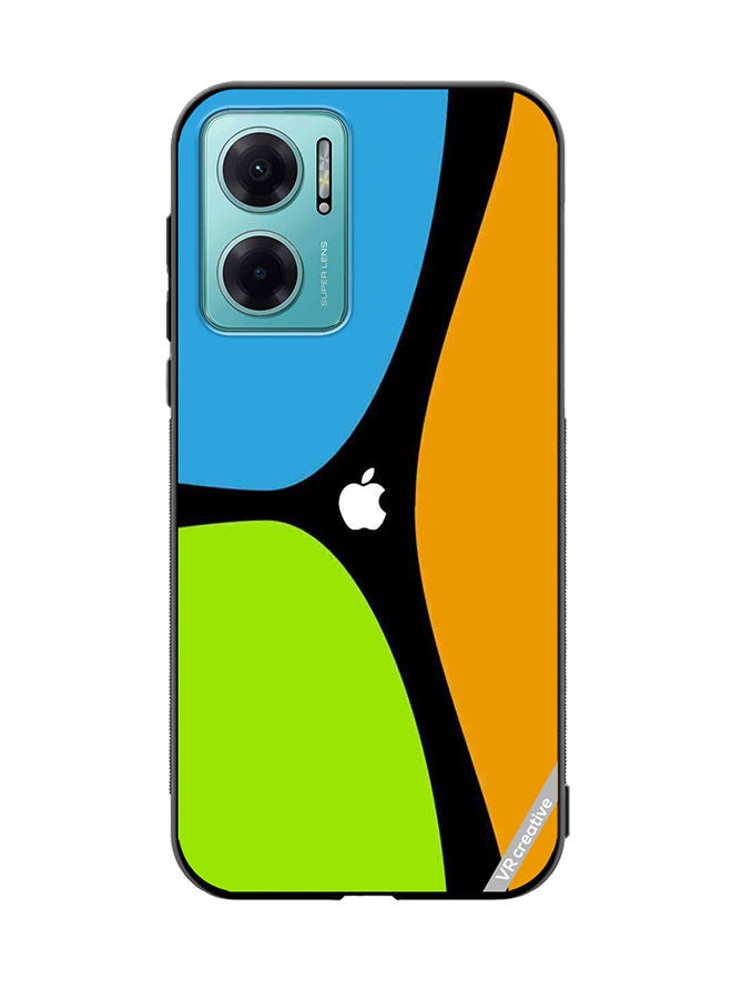VR CREATIVE Protective Case Cover For Xiaomi Redmi Note 11E Apple Logo Design Multicolour - Image 1