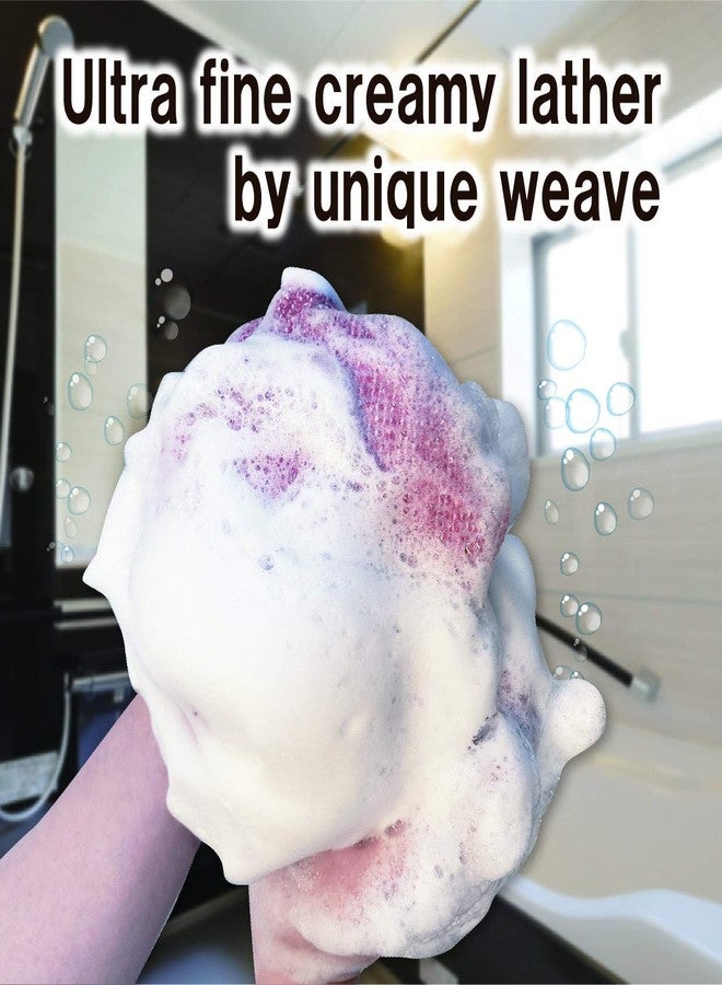 Terra Distribution Extra Rough, Exfoliating Washcloth [Made in Japan] Exfoliating Towel Special Texture Makes Fluffy Foam Lather, Back Scrubber, Dead Skin Cell Remover [Loofah for Women and Men] (2pcs Set) - Image 3