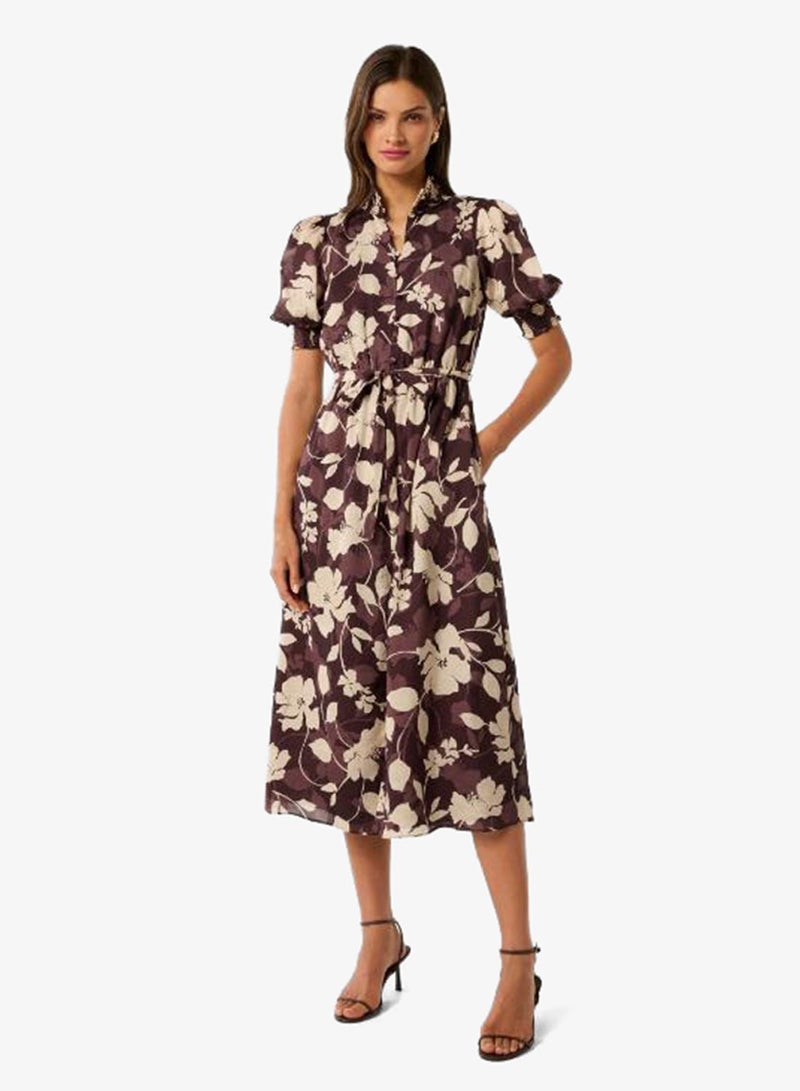 forever new Julianne Printed Short Sleeve Midi Dress - Image 1