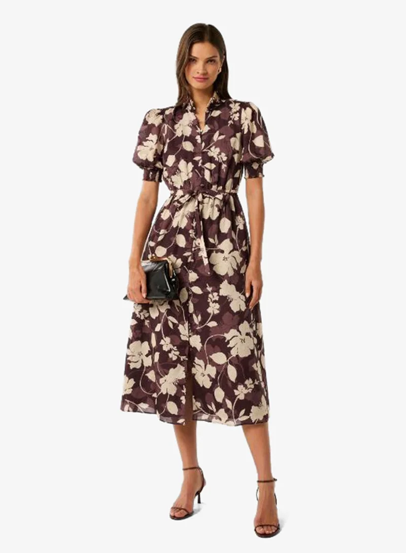 forever new Julianne Printed Short Sleeve Midi Dress