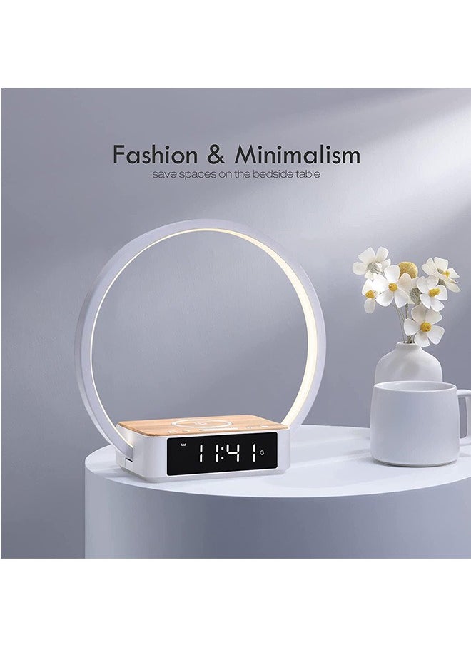 Bedside Lamp, Touch Table Lamp with Wireless Charger, Nightstand Lamp with Clock, Wake-Up Light 3 Levels Brightness LED Night Light for Bedroom, Living Room, Nightstand - pzsku/ZAABD8C1806383DA75137Z/45/_/1720514391/4bfa4344-18ff-4b1c-9a11-f7e401a88fdf