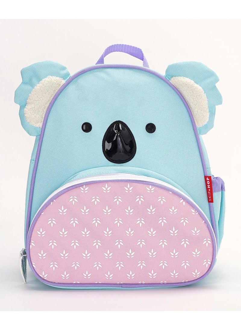 Skip Hop Skip Hop Zoo Backpack, Kids Backpack for School & Travel, Lightweight, Durable & Adjustable, Mesh Bottle Pocket & Wide Opening, Cute Animal Print for Girls & Boys, Koala, 3 Years+ - 12 Inches  - Image 1