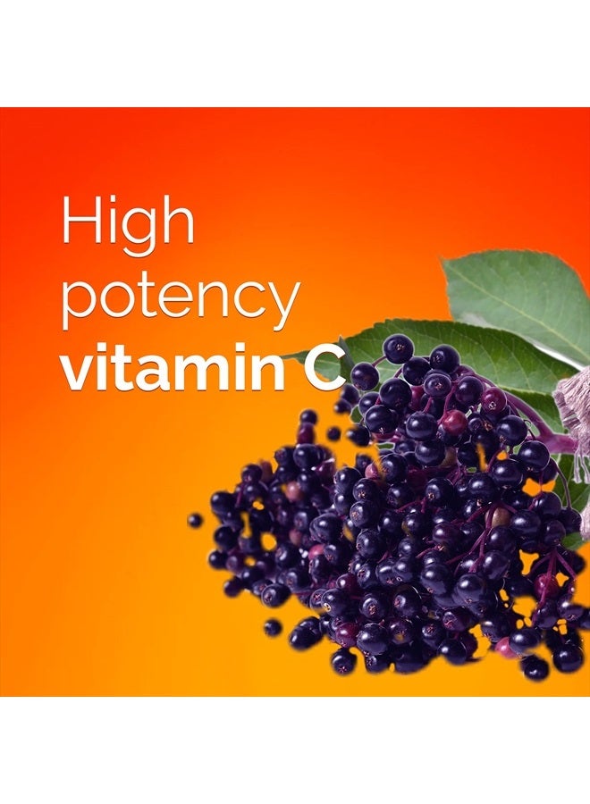 Emergen-C Elderberry Fizzy Drink Mix, Elderberry Immune Support, Natural Flavors, With High Potency Vitamin C, 18 Count - Image 4