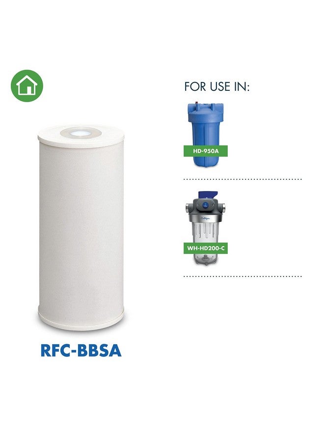 كوليجان فلتر مياه Culligan RFC-BBSA 25 ميكرون للمنزل بالكامل للرواسب، 10 بوصة × 4.5 بوصة، بديل متوافق لـ FXHTC، W50PEHD، GXWH40L، GXWH35F، GNWH38S، WFHD13001 (عبوة من قطعة واحدة) - Image 1