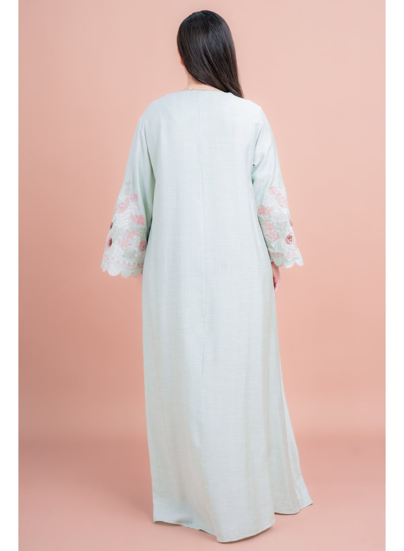 اكسا جلابية عصرية مطرزة - Image 2