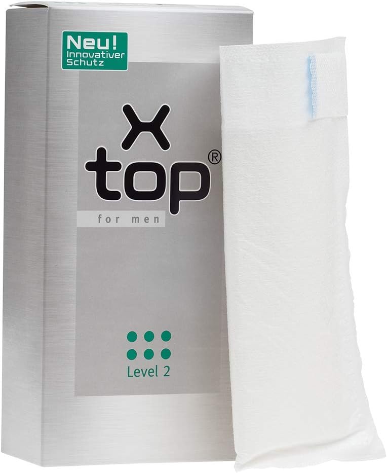 X-TOP X Top for Men Incontinence Pouch, Level 2, Pack/12