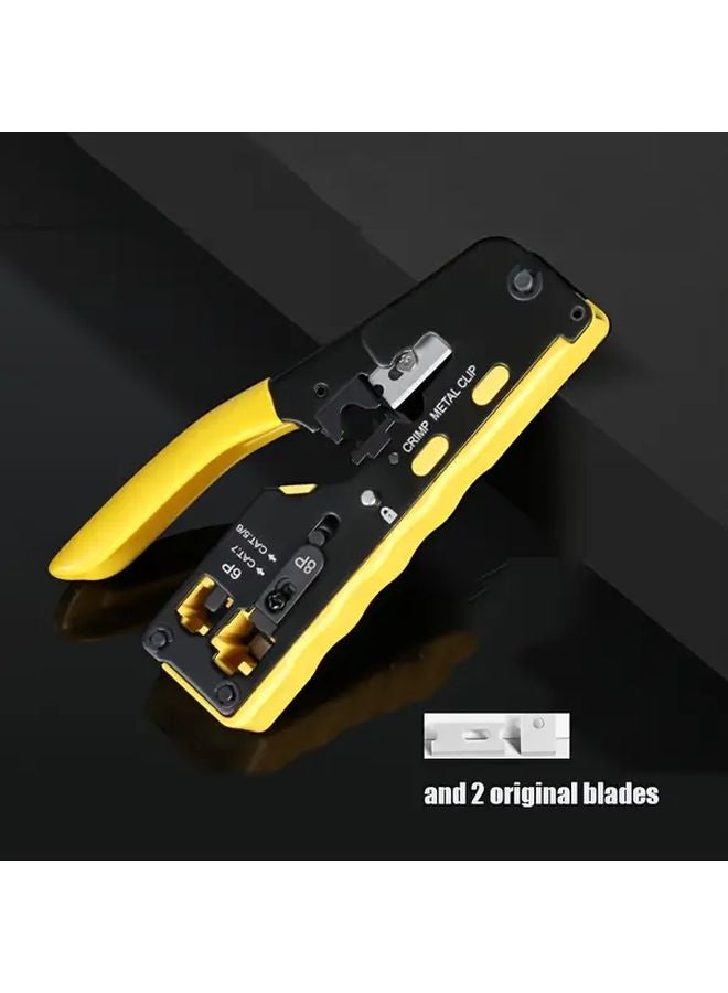 3PCS Ethernet Crimping Kit With Wire Stripper And Replacement Blades - Image 1