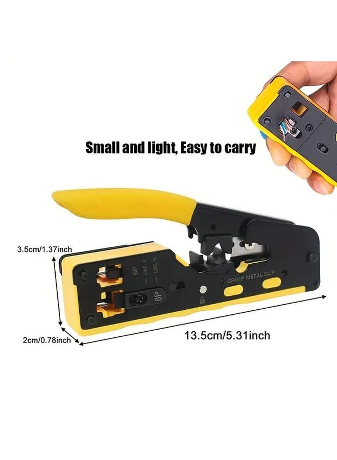 3PCS Ethernet Crimping Kit With Wire Stripper And Replacement Blades - Image 4