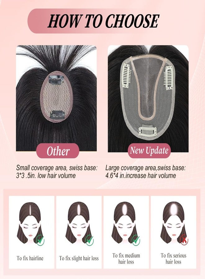 يامي وصلات شعر يامي للنساء، شعر بشري طبيعي 100%، وصلات شعر للنساء (بني فاتح متدرج مع خصلات شقراء) - Image 4