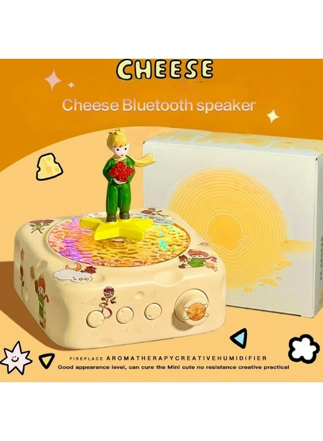 The Little Prince-shaped Bluetooth speaker has a built-in high-quality subwoofer and a portable desktop atmosphere light, and is compact in size.  - Image 1
